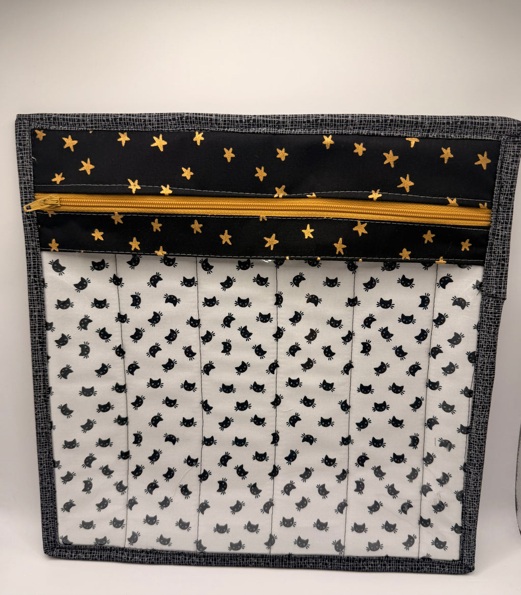 Cat Vinyl Project Bag - 001