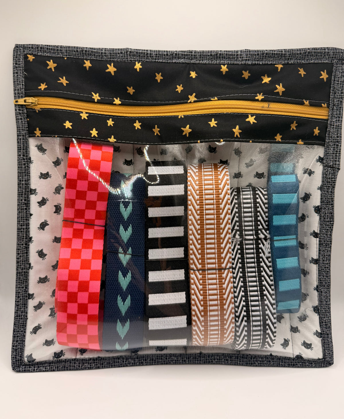 Cat Vinyl Project Bag - 001