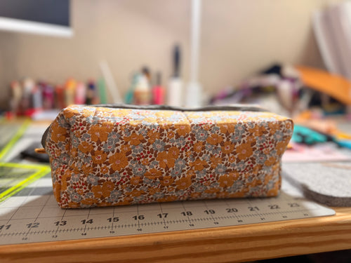 Golden Wildflower Box Pouch - No 1